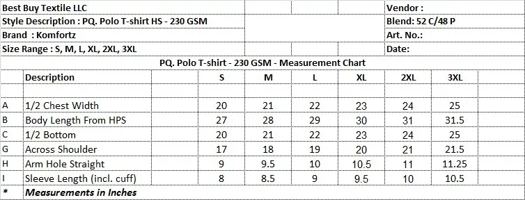 Komfortz Polo Size Chart.webp