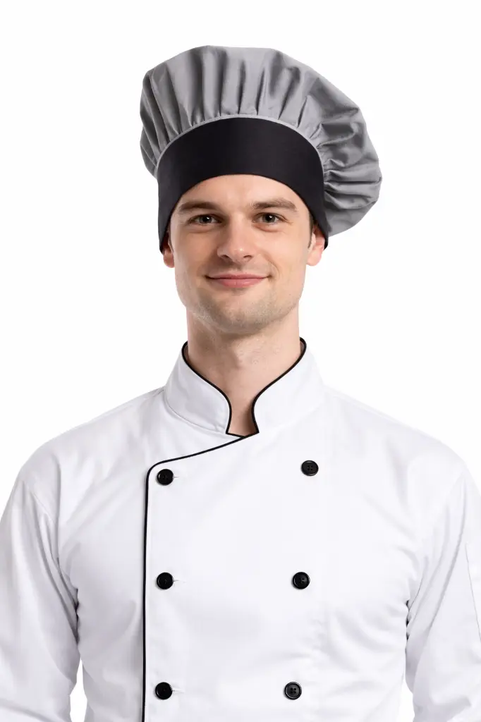Komfortz Chef Toque Black&White Check.webp