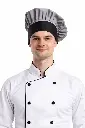 Komfortz Chef Toque Black&White Check.webp