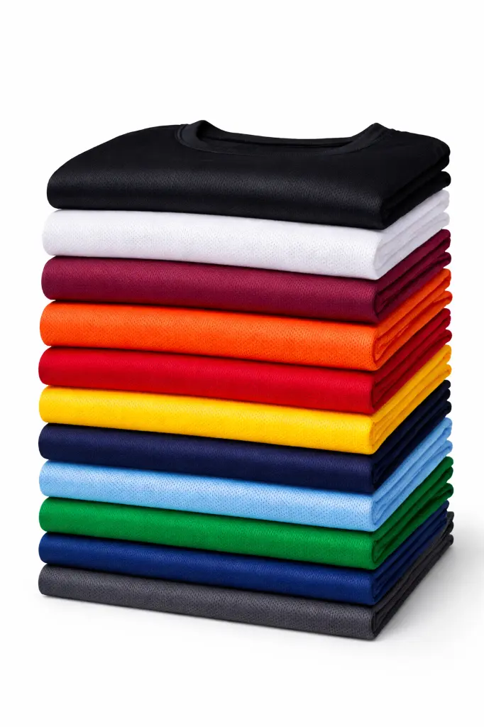 Crew Neck T-shirt Mesh Colors.webp