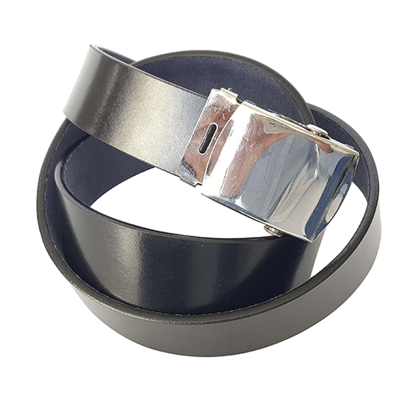 Leather Belt in 1.25" Width in Black Color