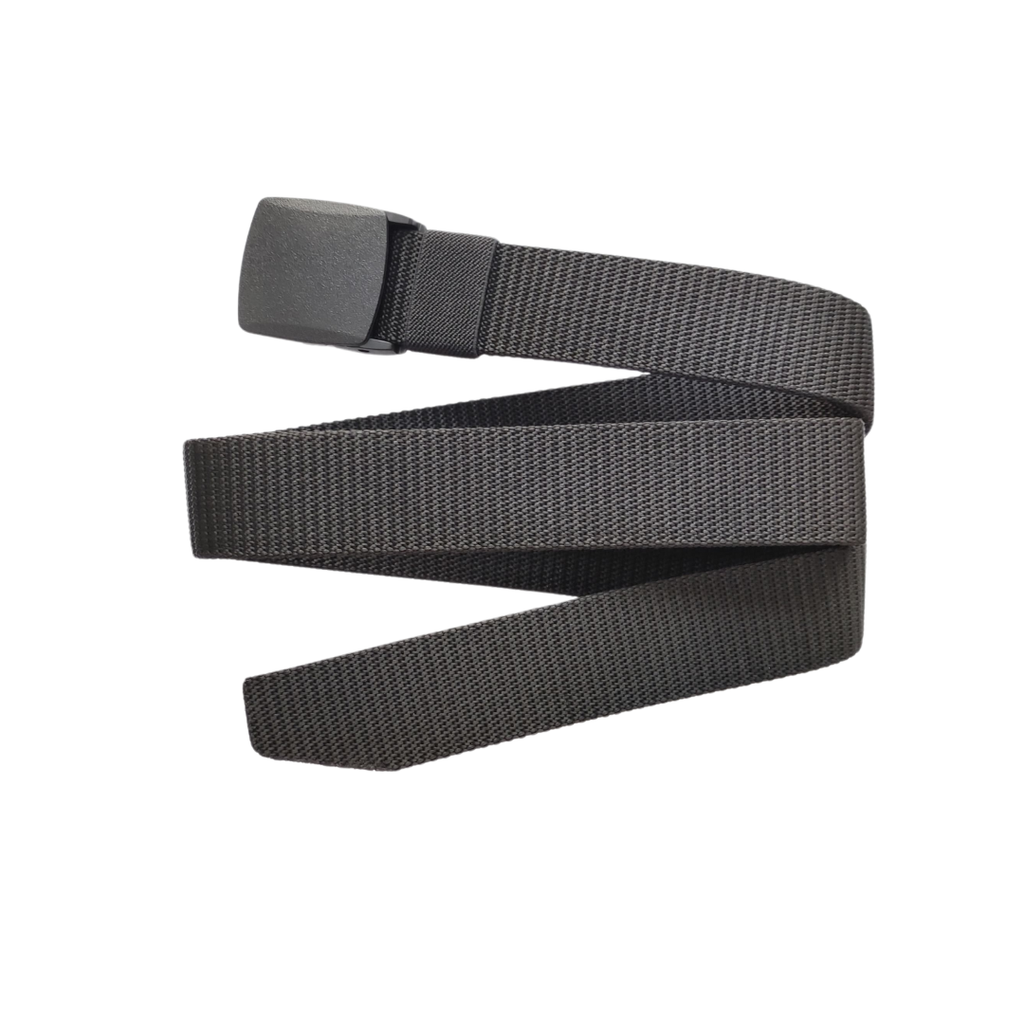 Nylon Web Belt in 1.25" Width in Black Color (METAL-FREE)