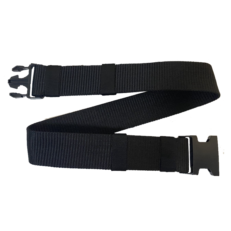 Nylon Web Belt in 2.25" Width in Black Color (Metal-Free)