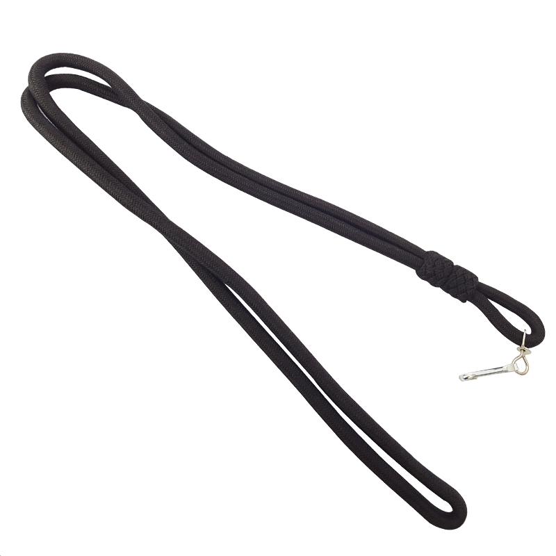 Lanyard in Cotton in Black Color