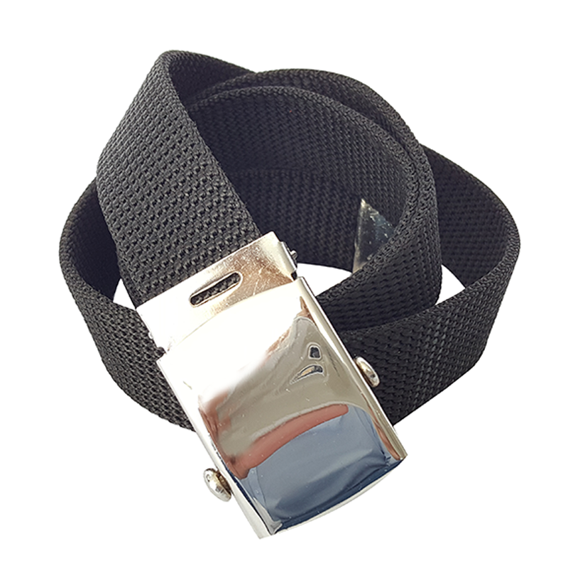 Nylon Web Belt in 1.25" Width in Black Color