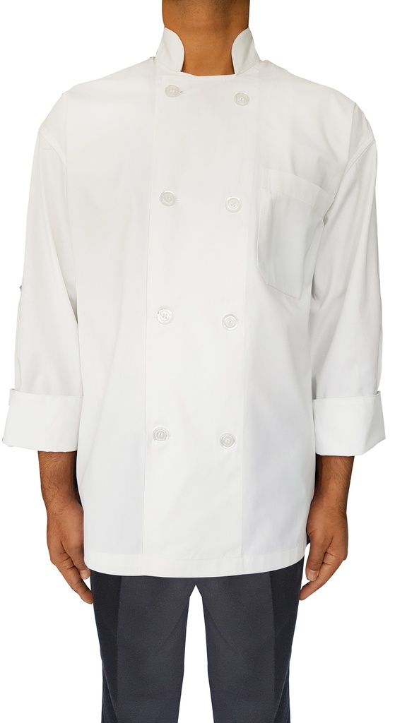 Chef Jacket Premium Cotton Full Sleeves Coat in White Color