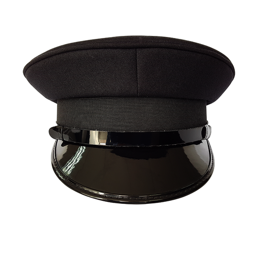 Peaked Cap in Black Color